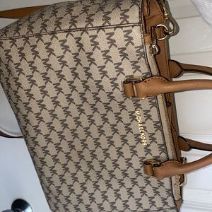 Michael Kors medium satchel with logo and straps